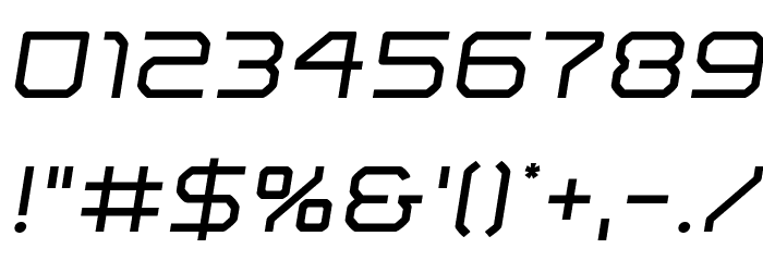 Light Brigade Semi-Italic Font OTHER CHARS