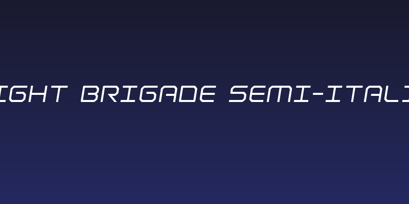 Light Brigade Semi-Italic Social Header