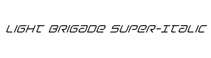 Light Brigade Super-Italic  Fuentes Gratis Descargar