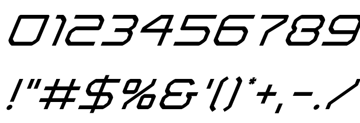 Light Brigade Super-Italic Font OTHER CHARS