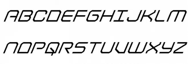 Light Brigade Super-Italic Шрифта ВЕРХНИЙ