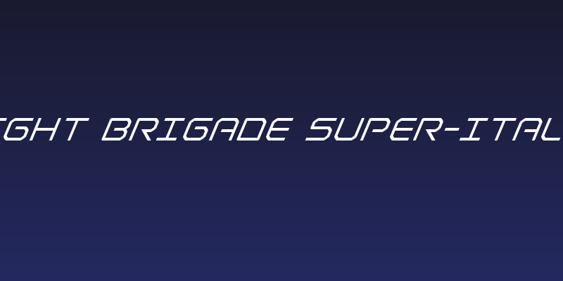 Light Brigade Super-Italic Social Header