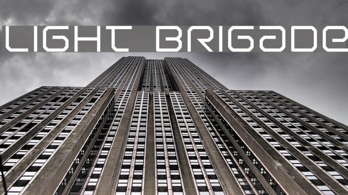 Light Brigade Font examples