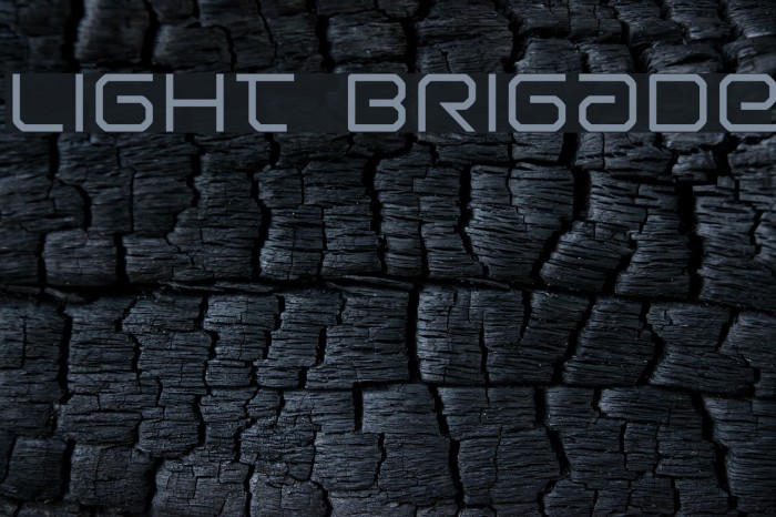 Light Brigade Font examples