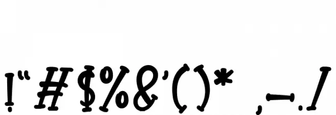 Light Brown Font OTHER CHARS