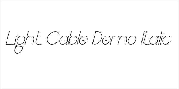 Light Cable Demo Italic Logo