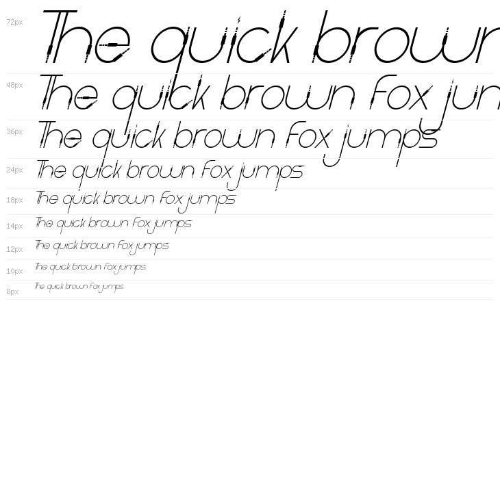 Light Cable Demo Italic Waterfall