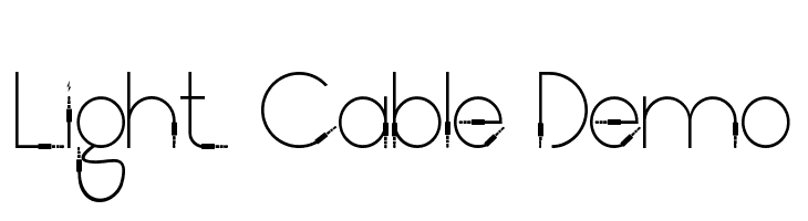 Light Cable Demo  नि: शुल्क फ़ॉन्ट्स डाउनलोड