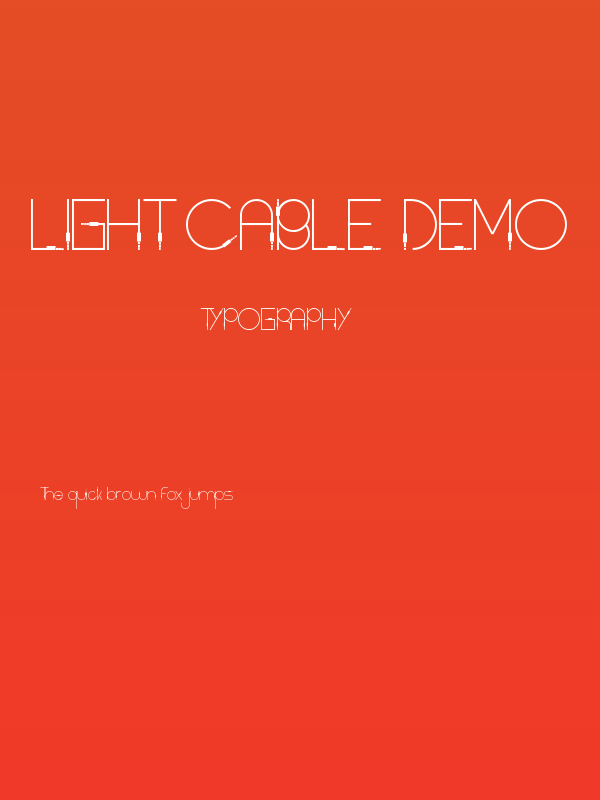 Light Cable Demo Poster