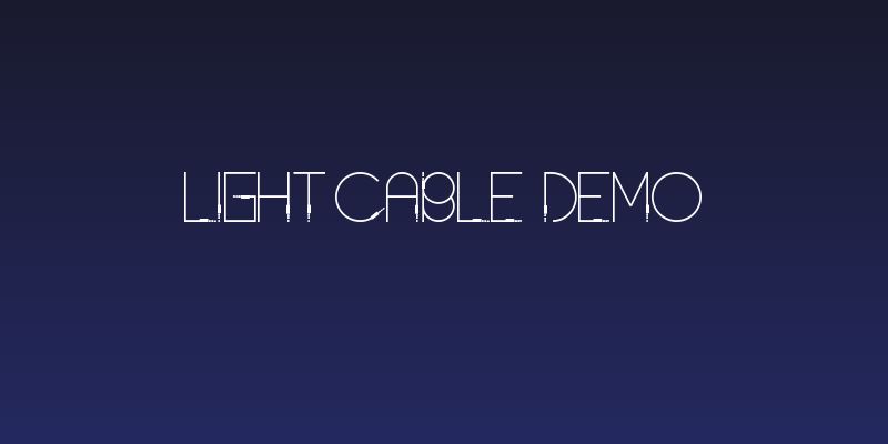 Light Cable Demo Social Header
