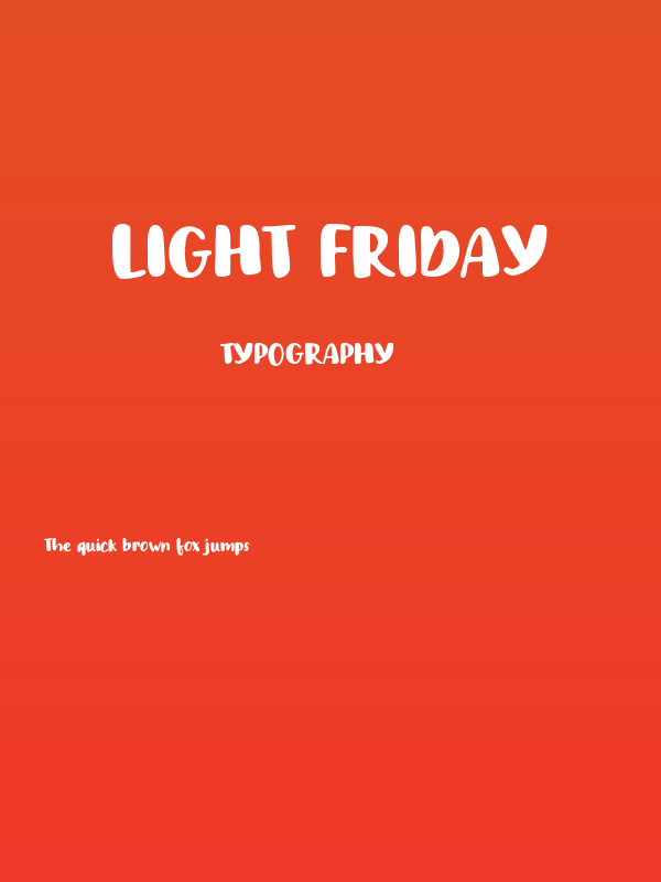 Light Friday Poster