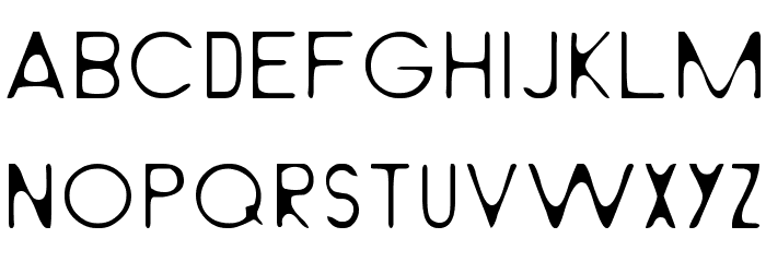 Light From Behind Font LOWERCASE