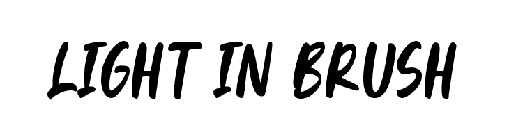 Light In Brush  Fuentes Gratis Descargar