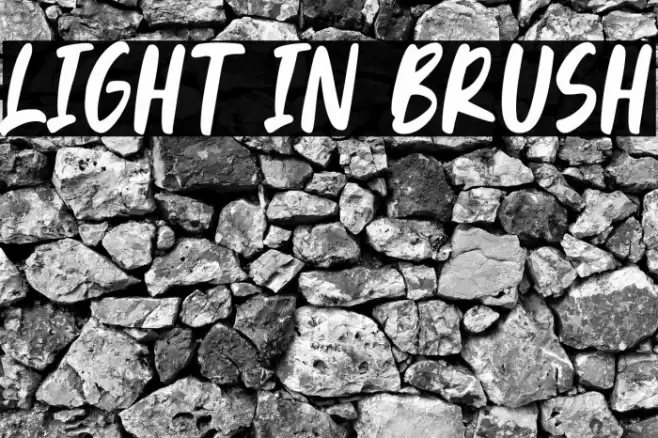 Light In Brush Font examples