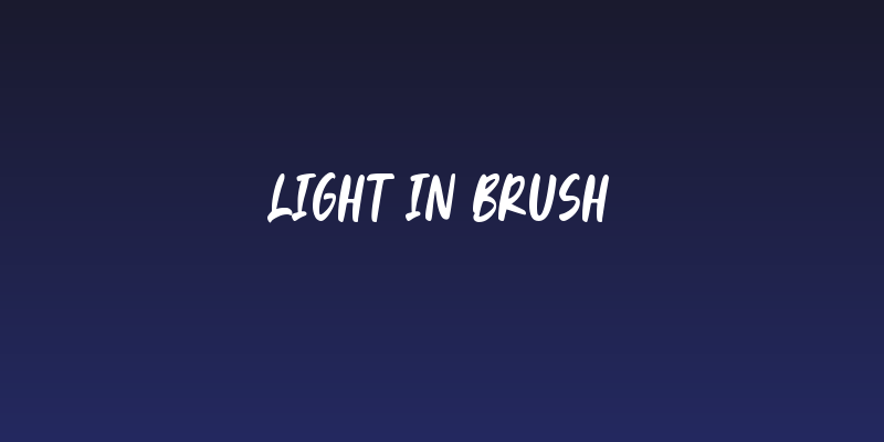 Light In Brush Social Header