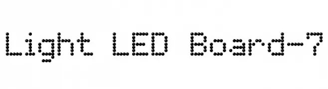 Light LED Board-7  नि: शुल्क फ़ॉन्ट्स डाउनलोड