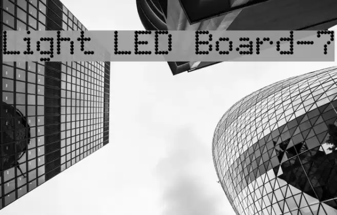 Light LED Board-7 Font examples