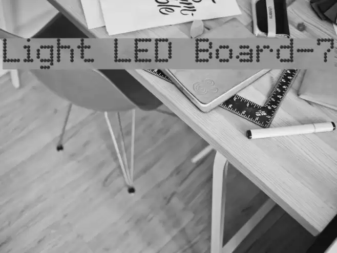 Light LED Board-7 Font examples