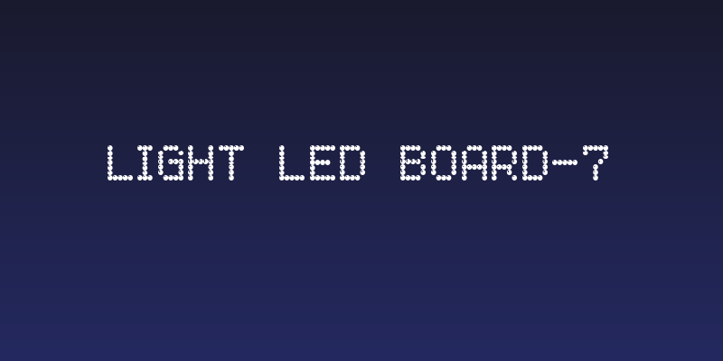 Light LED Board-7 Social Header