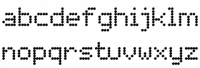 Light LED Board-7 字体 小写
