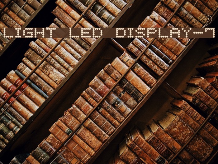 Light LED Display-7 Font examples