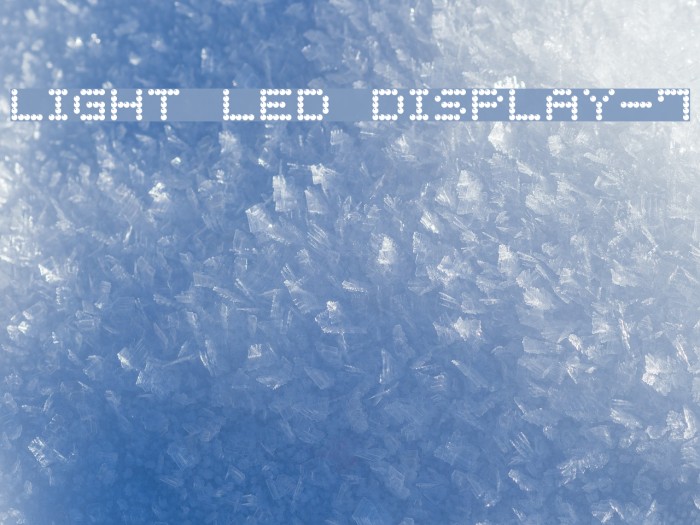 Light LED Display-7 Font examples