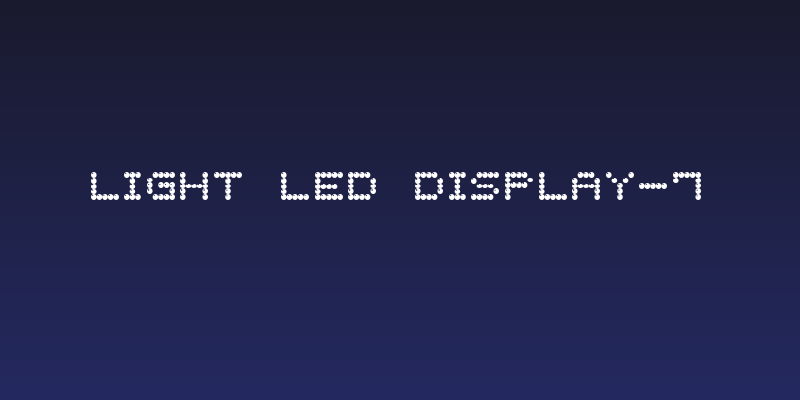 Light LED Display-7 Social Header