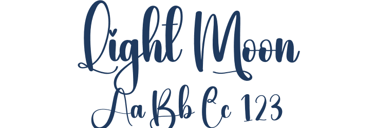 Light Moon Font Preview