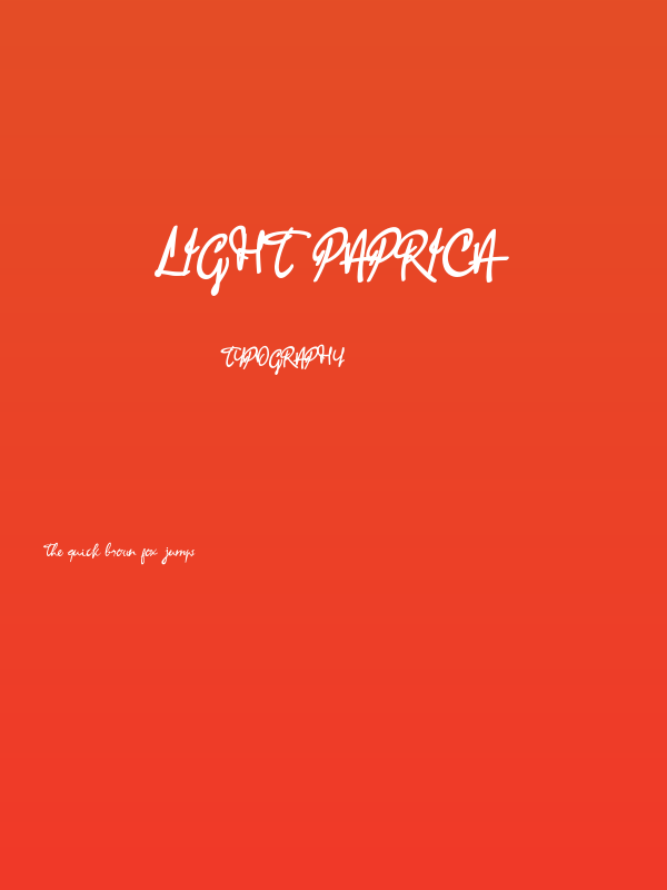 Light Paprica Poster