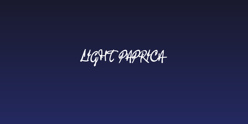 Light Paprica Social Header