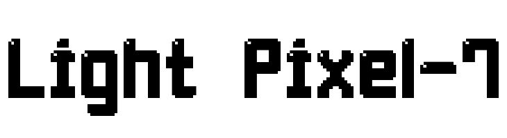 Light Pixel-7  Fuentes Gratis Descargar