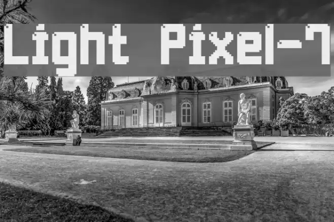 Light Pixel-7 Font examples