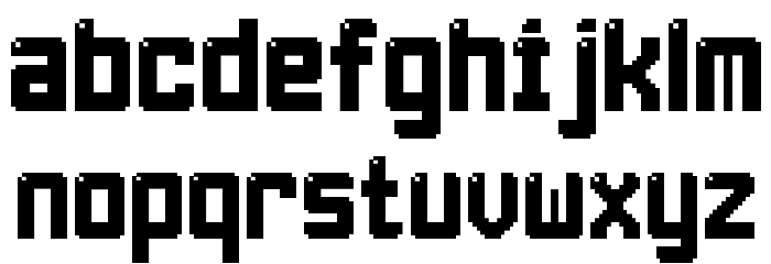 Light Pixel-7 Font LOWERCASE
