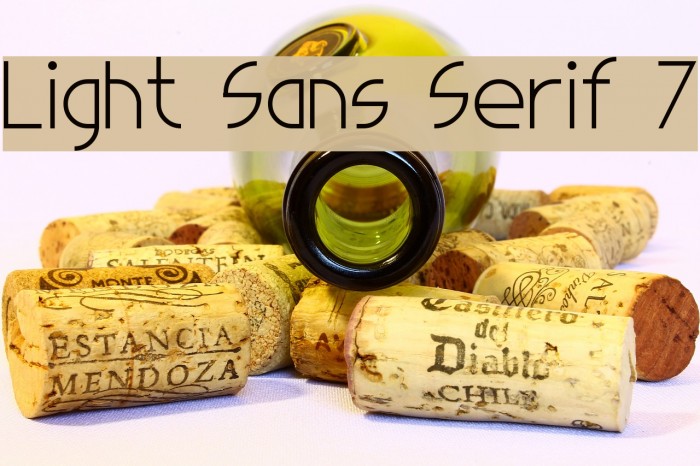 Light Sans Serif 7 Font examples