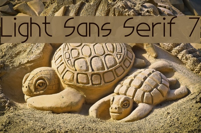 Light Sans Serif 7 Font examples