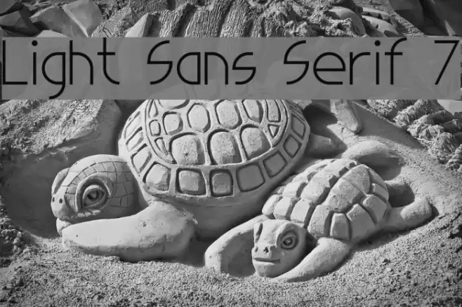 Light Sans Serif 7 Шрифта examples
