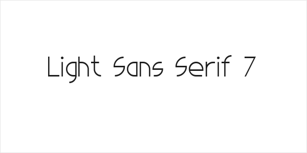 Light Sans Serif 7 Logo