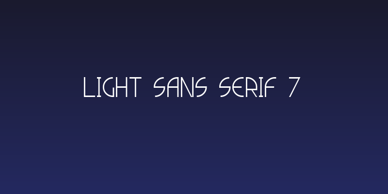 Light Sans Serif 7 Social Header