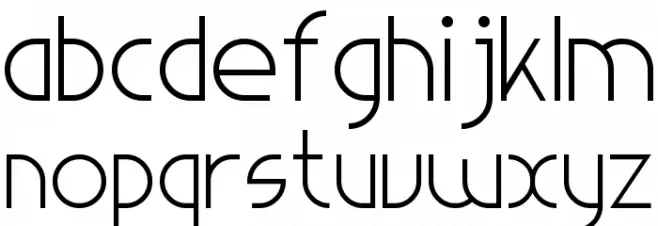 Light Sans Serif 7 Шрифта строчной