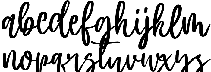 Light Shade Font LOWERCASE