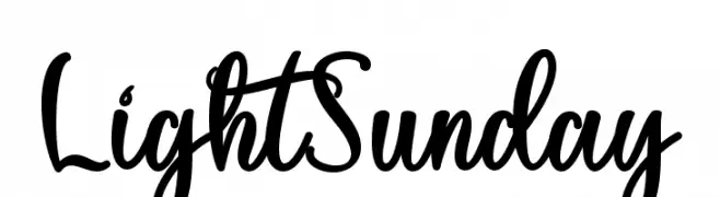 Light Sunday  Fuentes Gratis Descargar