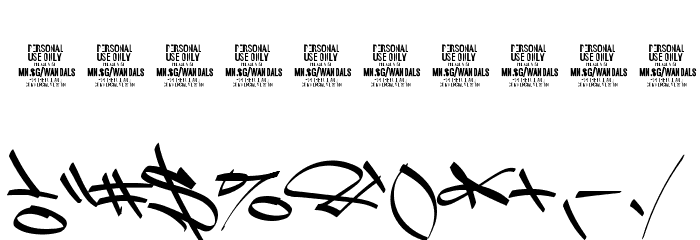 Light Wandals Element PERSONAL Font OTHER CHARS
