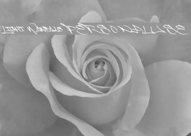 Light Wandals PERSONAL USE Font examples