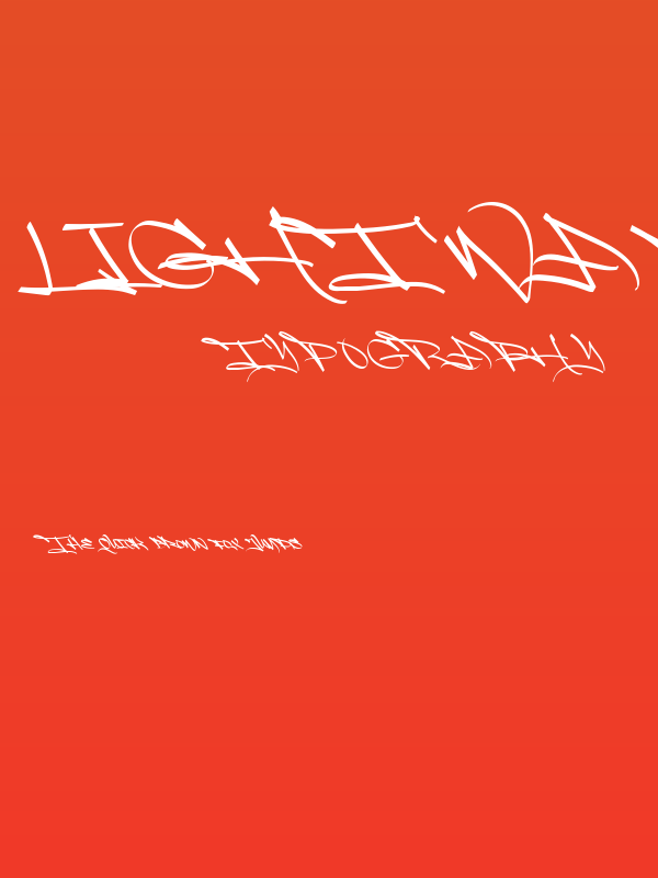 Light Wandals PERSONAL USE Poster