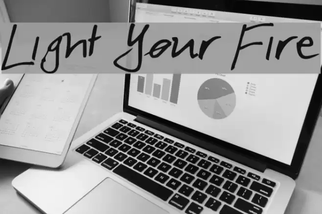 Light Your Fire Font examples