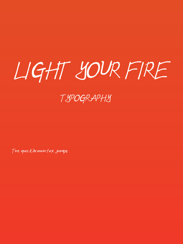 Light Your Fire Poster
