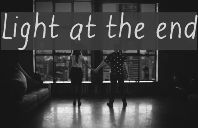 Light at the end Font examples