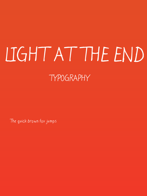 Light at the end Poster