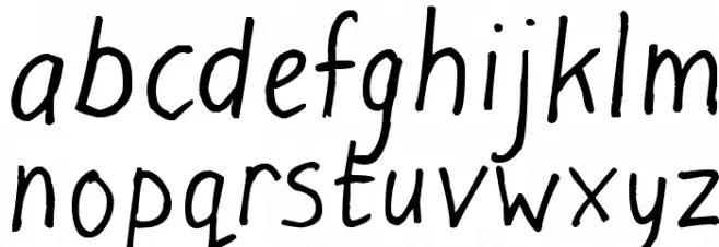 Light at the end Schriftart Kleinbuchstaben