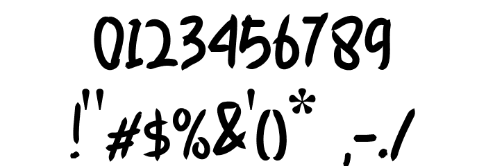 Light contrast Font OTHER CHARS